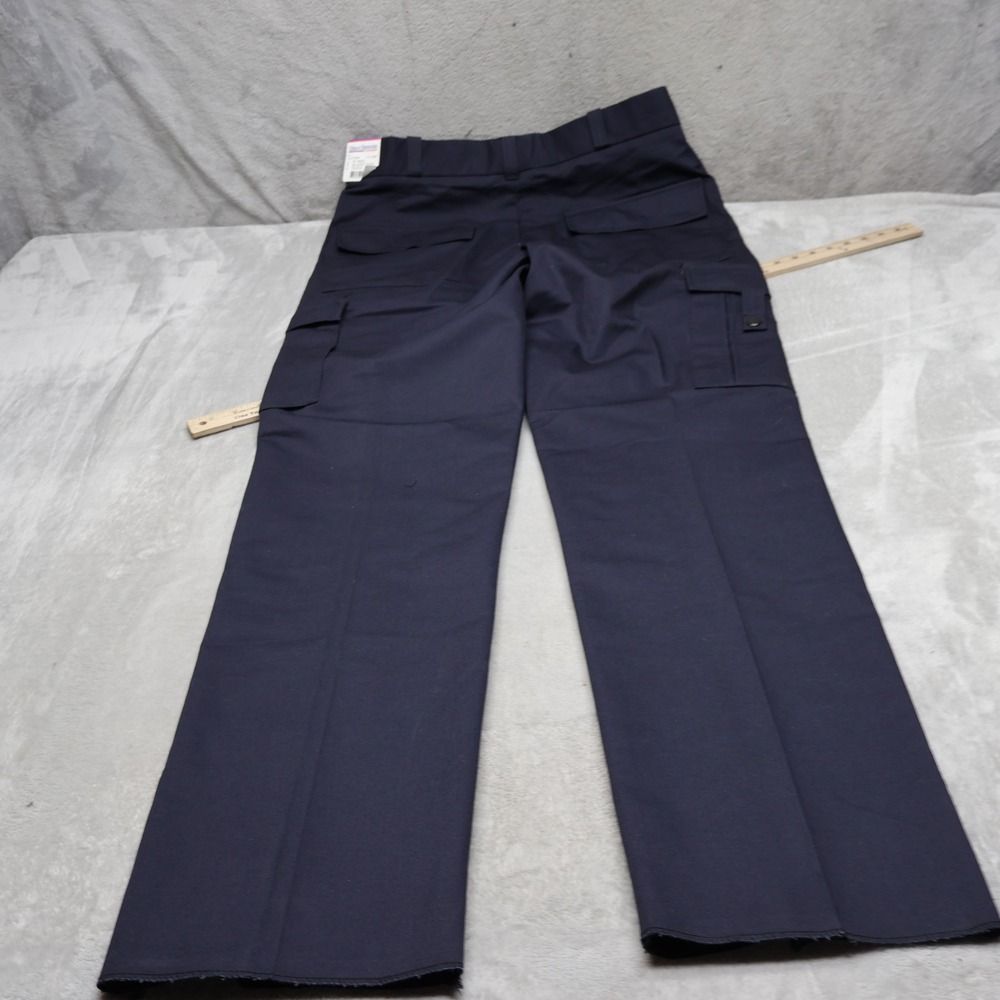 Urban Defender Pants Mens 37x37 Blue Twill Utility Cargo Uniform Workwear NEW - Picture 7 of 12